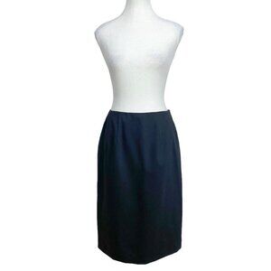 NWT AQUASCUTUM BLACK HIGH RISE PENCIL CLASSIC SKIRT - 8